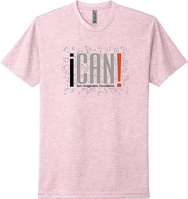 Heather Light Pink ICAN Tee